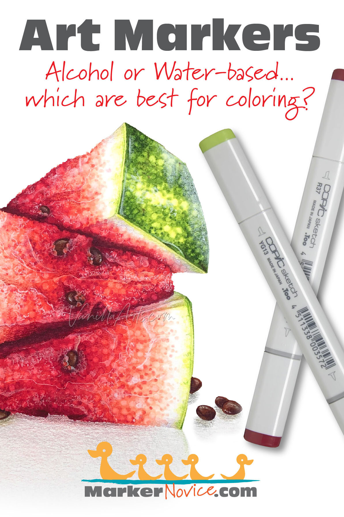 Alcohol Markers or Water-based Markers: Which are best for coloring? —  Marker Novice